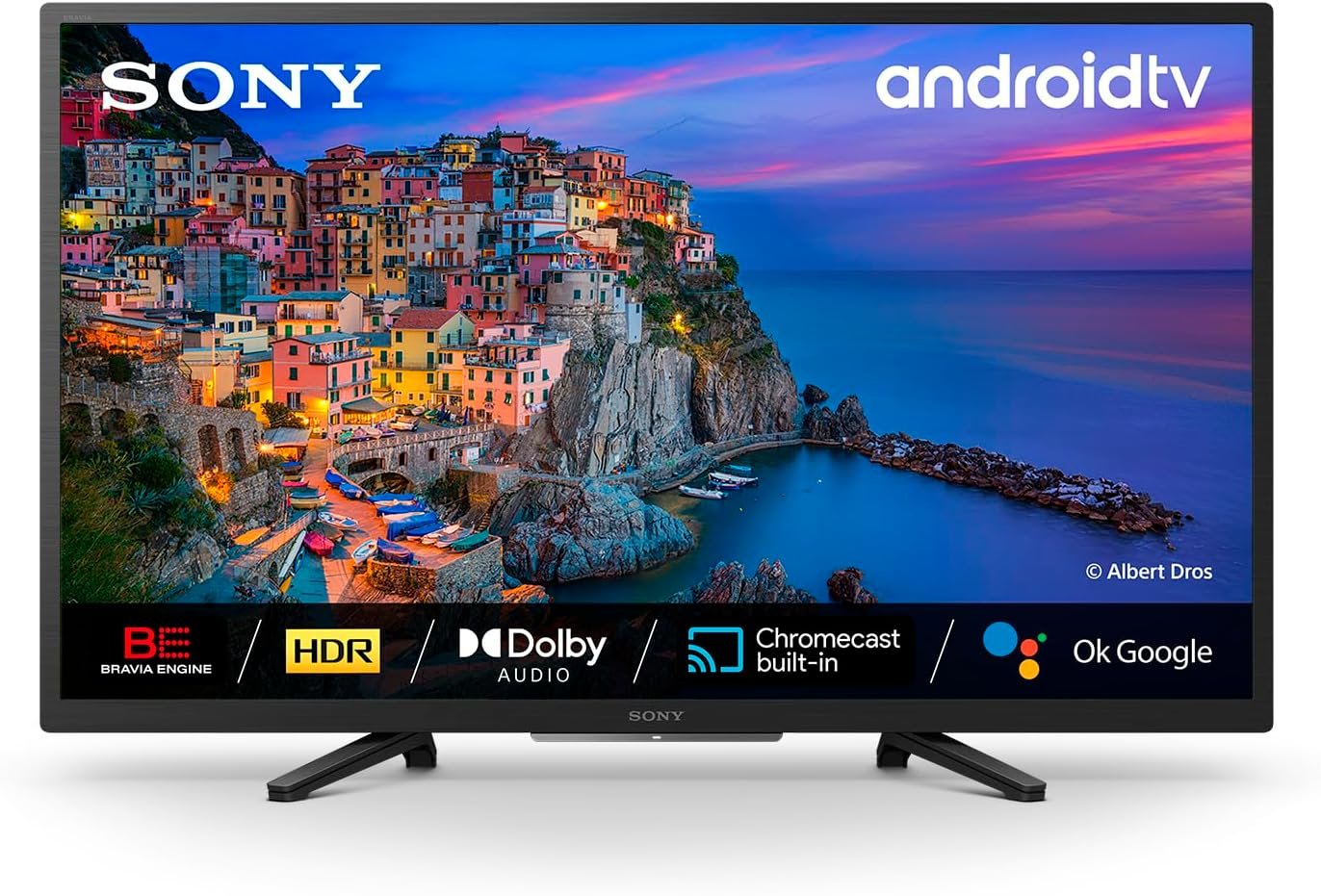 Sony BRAVIA KD-32W800 - Smart TV 32 pollici, HD Ready LED, HDR, Android TV, KD32W800PAEP
