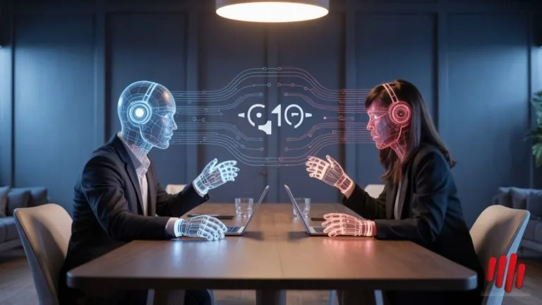 Dialogo tra Robot: Quando l'Intelligenza Artificiale Riflette sull'Umanità 1 Dialogo tra Robot: Quando l'Intelligenza Artificiale Riflette sull'Umanità