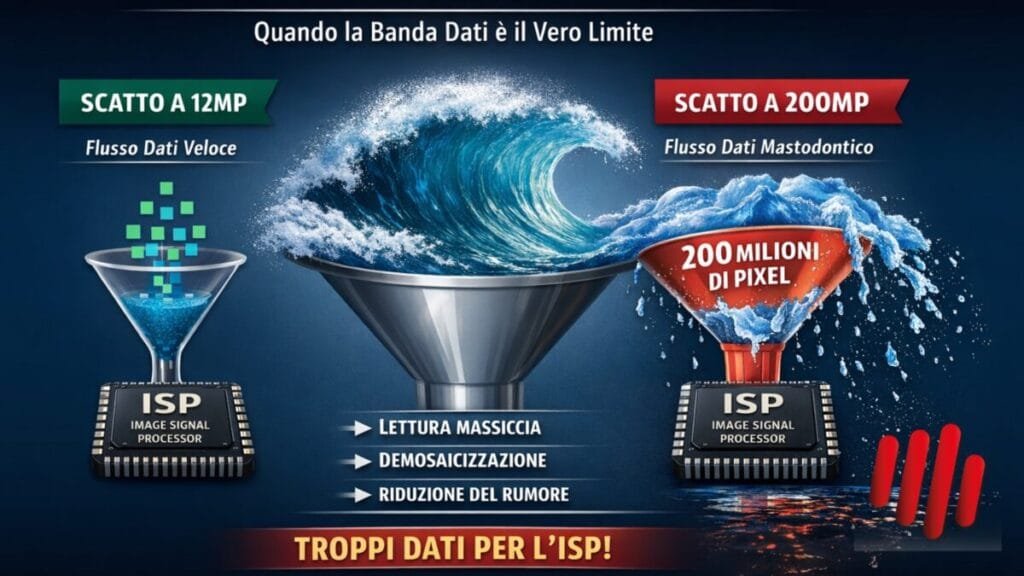 Oppo FInd X9 Pro: Infografica larghezza di banda ISP