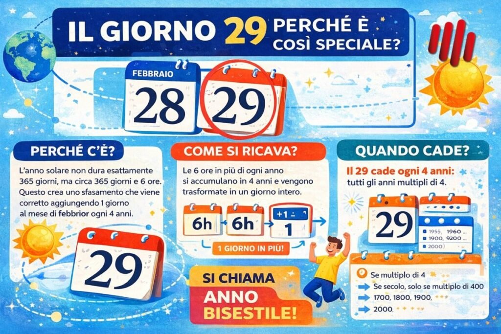 Perché febbraio ha 28 giorni (e perché a volte ne ha 29)