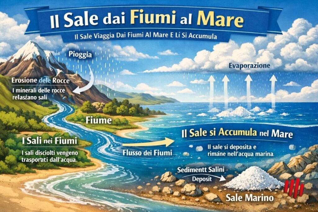 Perché il mare è salato: Ciclo del sale