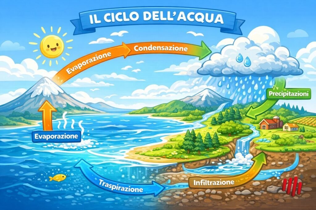 Perché il mare è salato: Ciclo dell'acqua