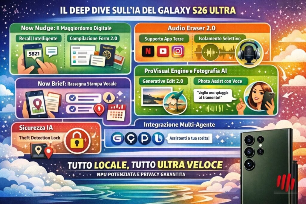 Recensione Galaxy S26 Ultra 2026: Uno strumento, non uno Smartphone 19 Recensione Galaxy S26 Ultra: Funzionalità IA